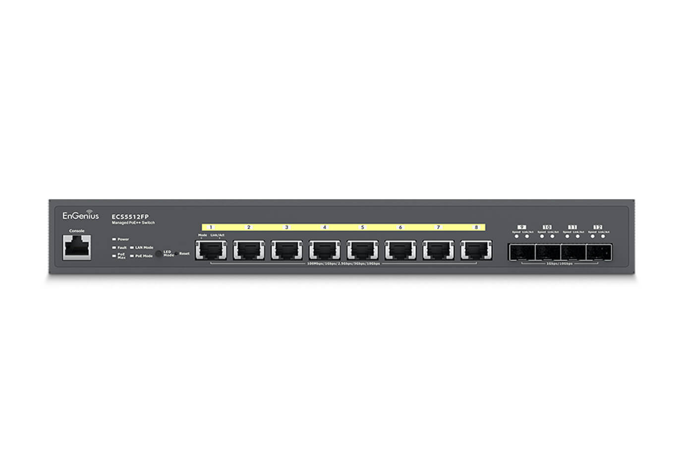 ECS5512FP Cloud Managed 8-Port Gigabit 130W PoE+ Switch