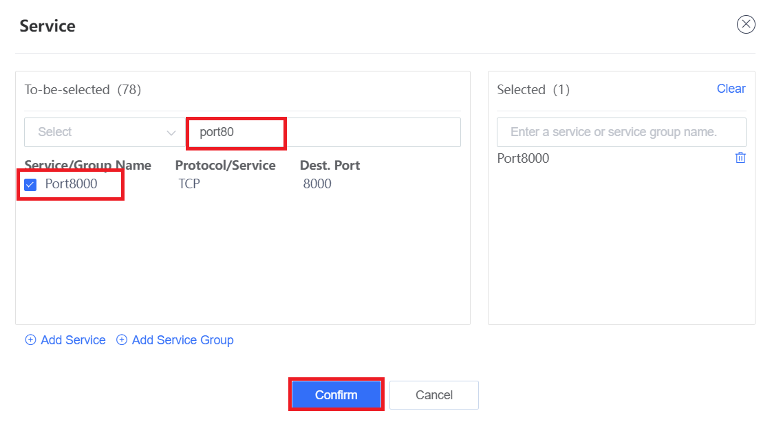 Ruijie Firewall Port Forwarding