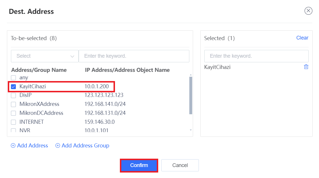 Ruijie Firewall Port Forwarding