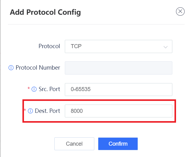 Ruijie Firewall Port Forwarding